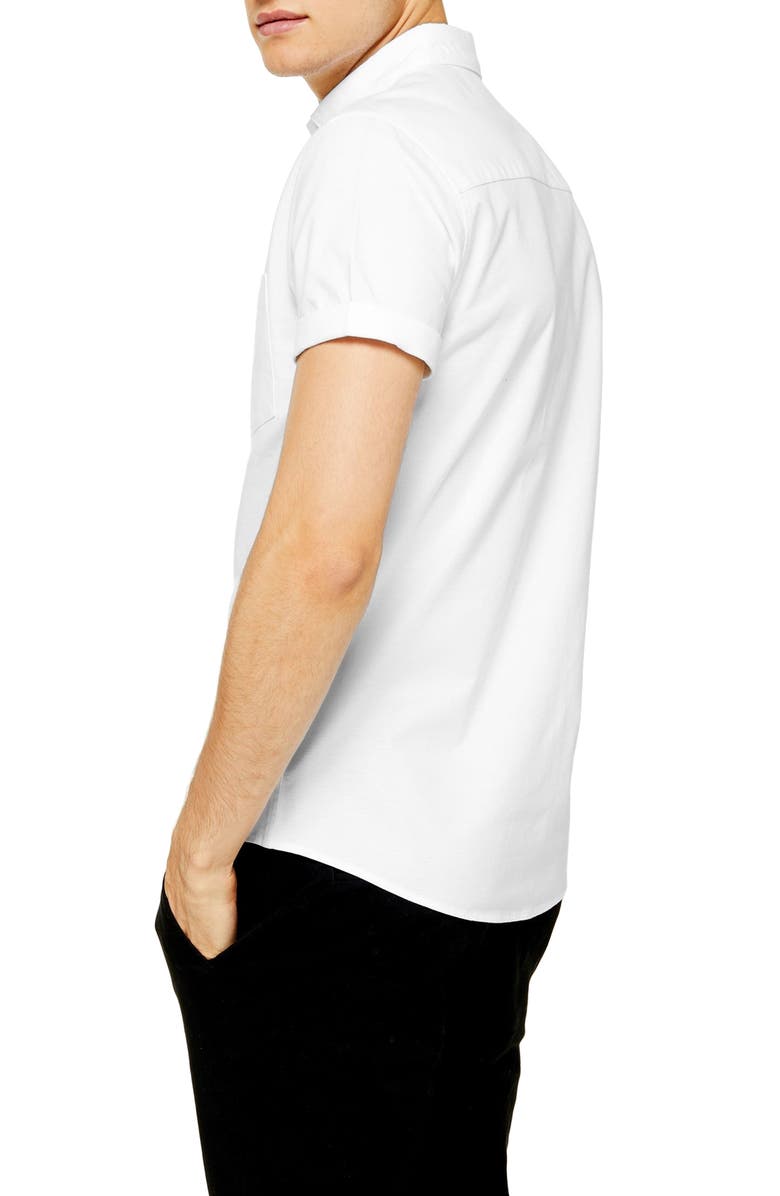 Topman Muscle Fit Oxford Shirt, Alternate, color, 