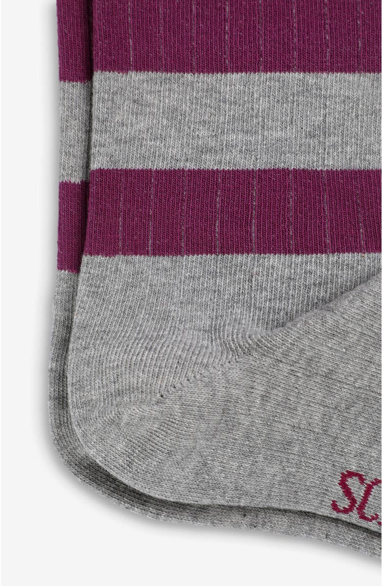 Scalpers H Stripes L Socks Girls, Alternate, color, Grey