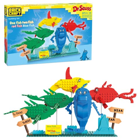 Dr. Seuss One Fish Two Fish Red Fish Blue Fish Building Set