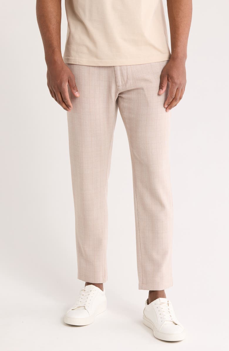 DENIM AND FLOWER City Pants, Main, color, Sand Gingham