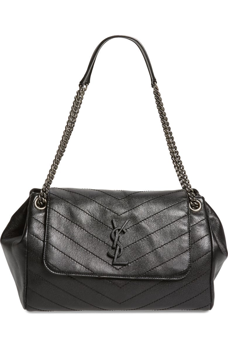 Saint Laurent Medium Nolita Leather Shoulder Bag, Main, color,