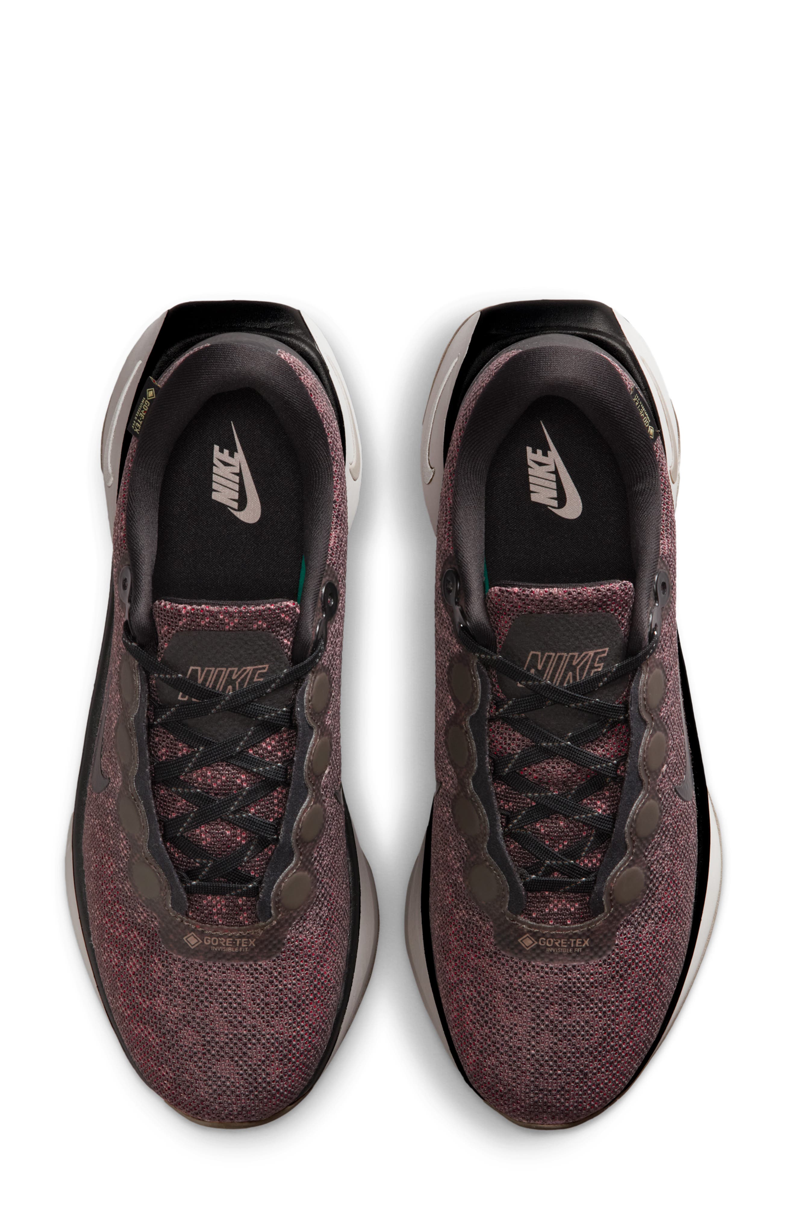 Nike Motiva Gore-Tex&lt;sup&gt;®&lt;/sup&gt; Waterproof Road Running Shoe, Alternate, color, Cave Stone/ Black