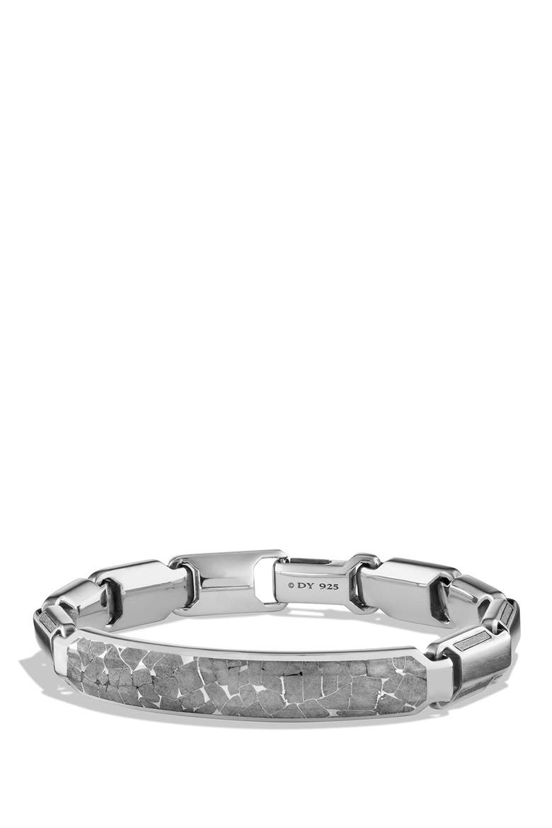 Meteorite Fused ID Bracelet, Main, color, METEORITE