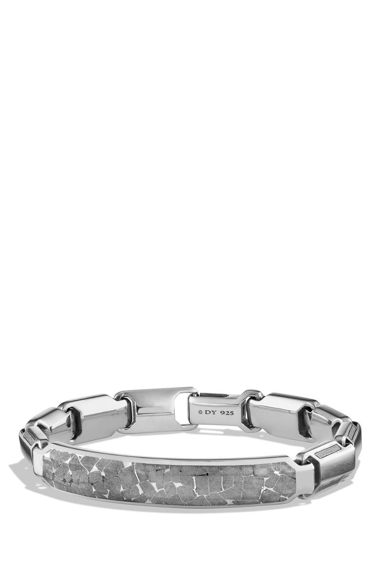 David Yurman Meteorite Fused ID Bracelet, Main, color, 