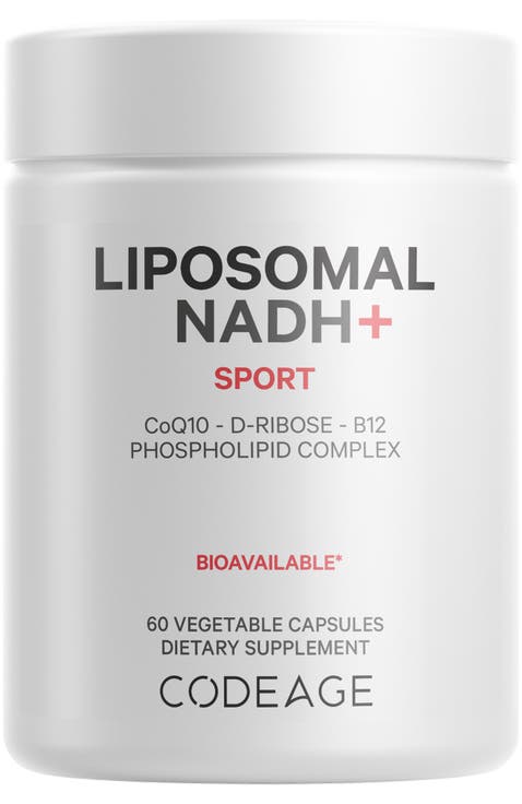 Liposomal NADH+ CoQ10 & Vitamin B12 Supplement