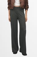 MANGO Straight Fit Elastic Waist Pants