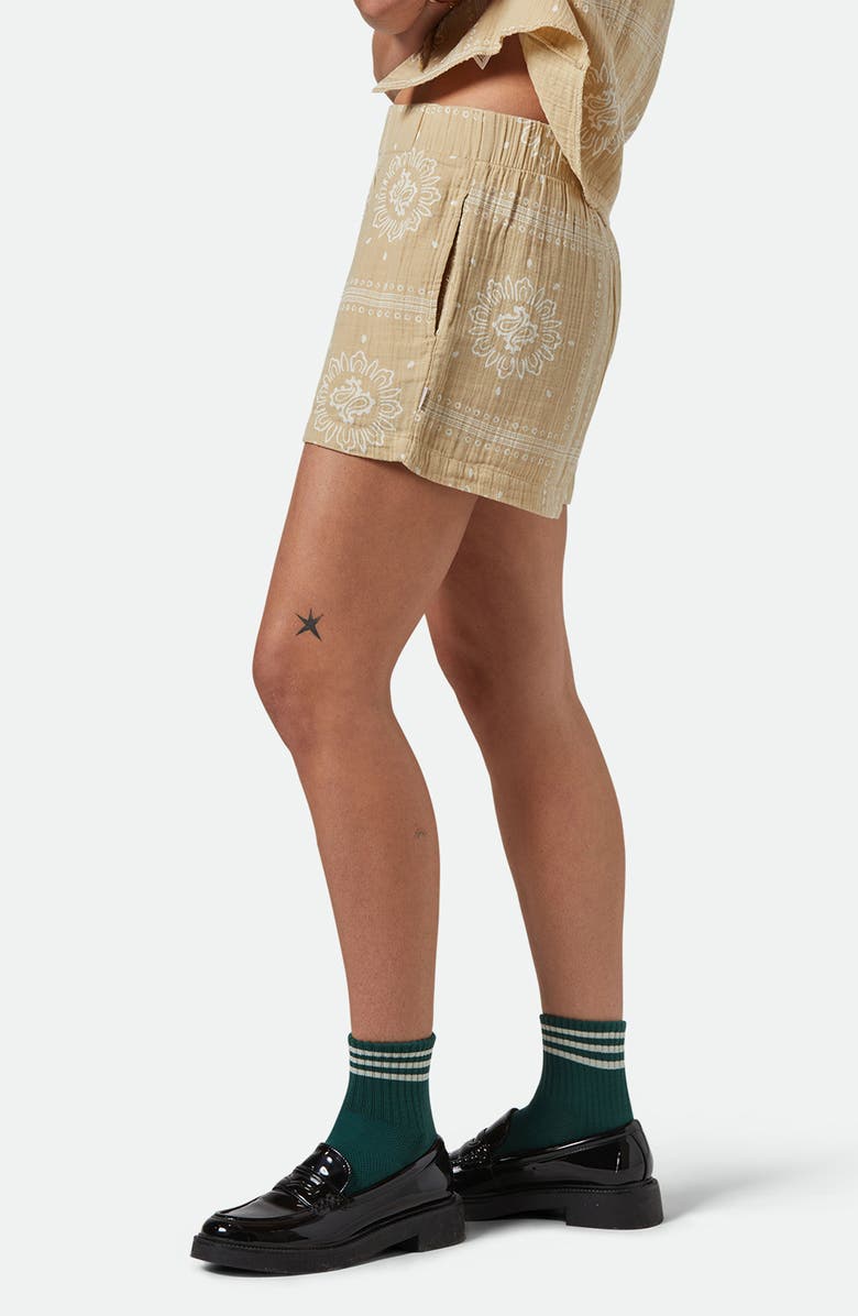 Brixton Wandering Print Cotton Shorts, Alternate, color, 