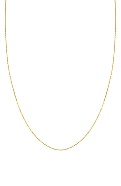 14K Gold Cable Chain Necklace