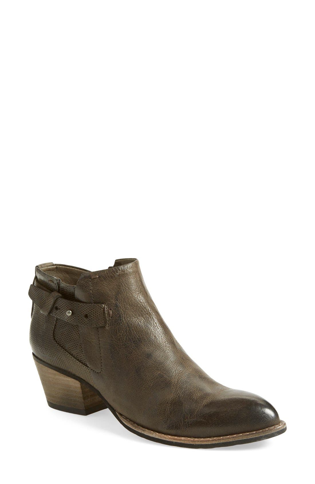 'Sierra' Bootie, Main, color, DARK GREY LEATHER