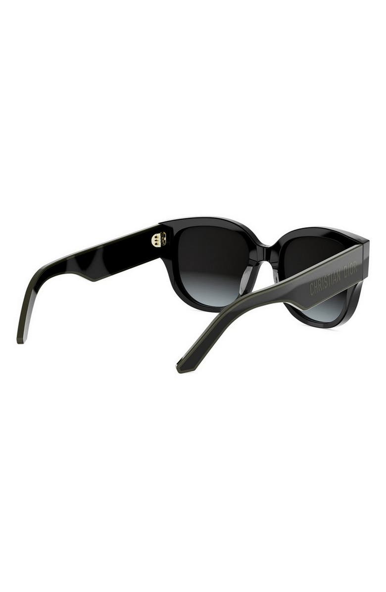DIOR pacific B2I 54mm Gradient Butterfly Sunglasses, Alternate, color, Black/ Other / Gradient Smoke