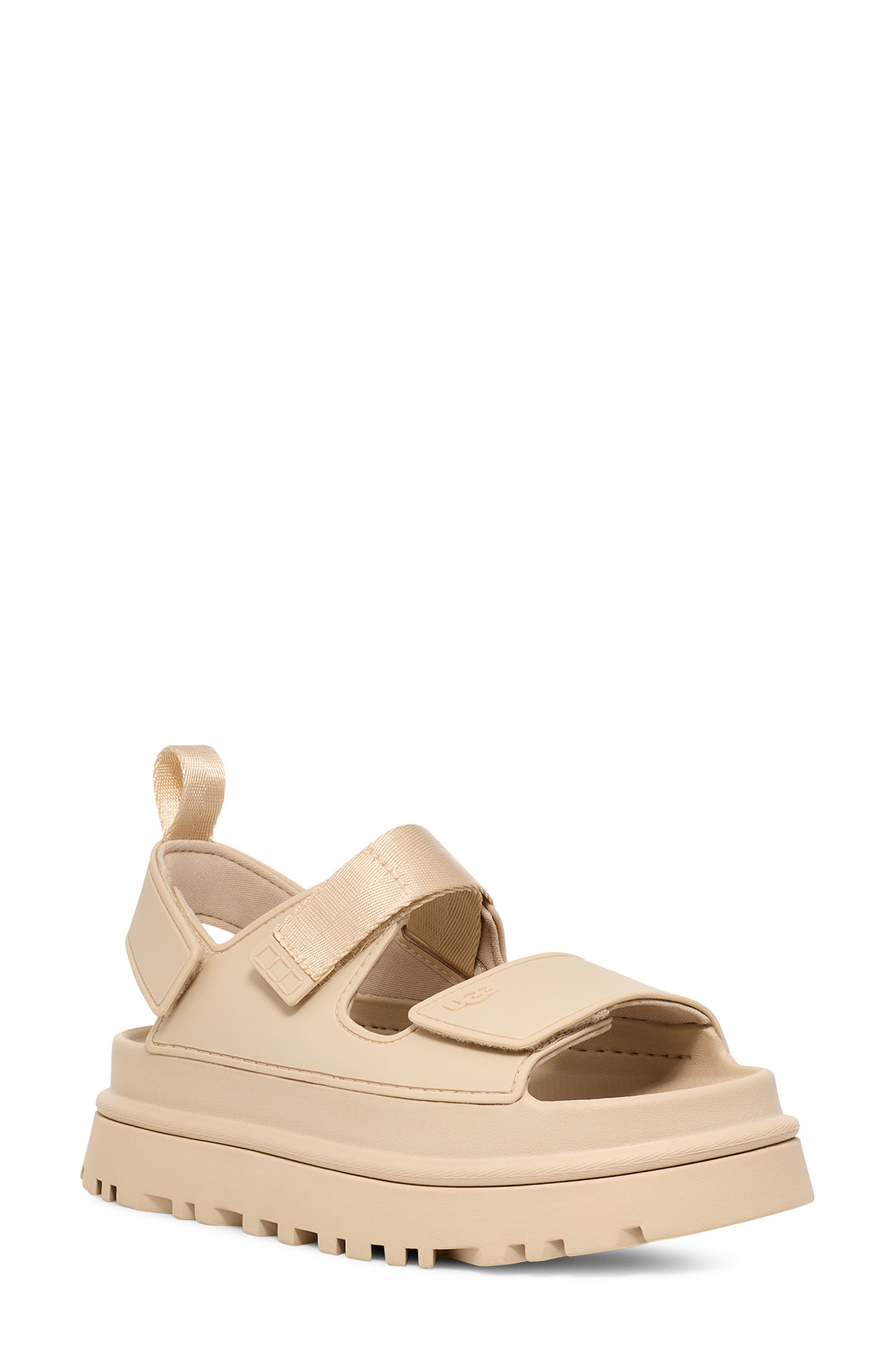 UGG<sup>®</sup> Goldenglow Slingback Sandal, Main, color, Sea Salt