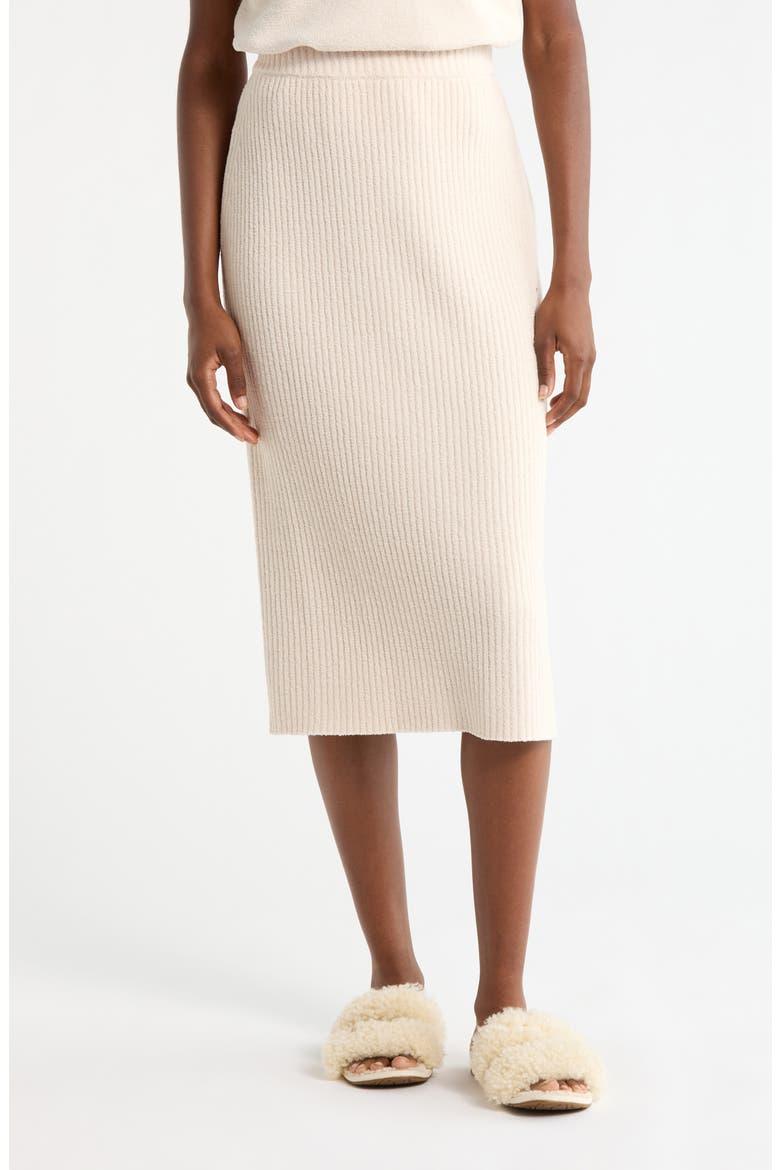 Chryston Rib Knit Midi Skirt, Main, color, SAND