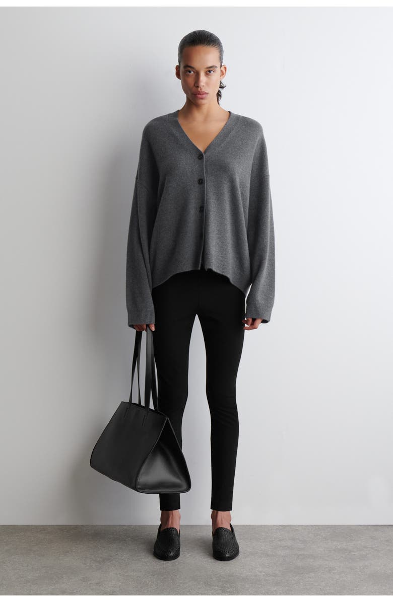 COS Zipped-Cuff Leggings, Main, color, Black