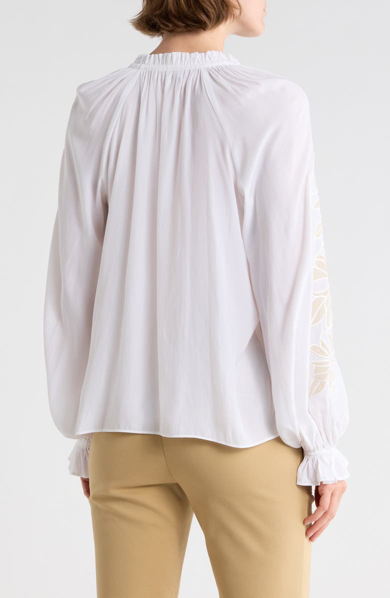 Ramy Brook Nelida Embroidered Top, Alternate, color, Ivory