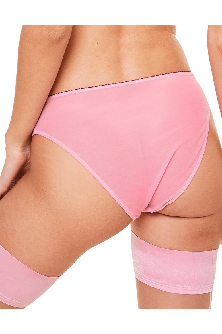Caroline High Cut Panties, Alternate, color, Medium pink