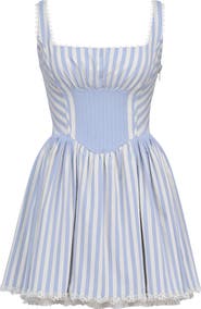 HOUSE OF CB Liesl Stripe Corset Minidress