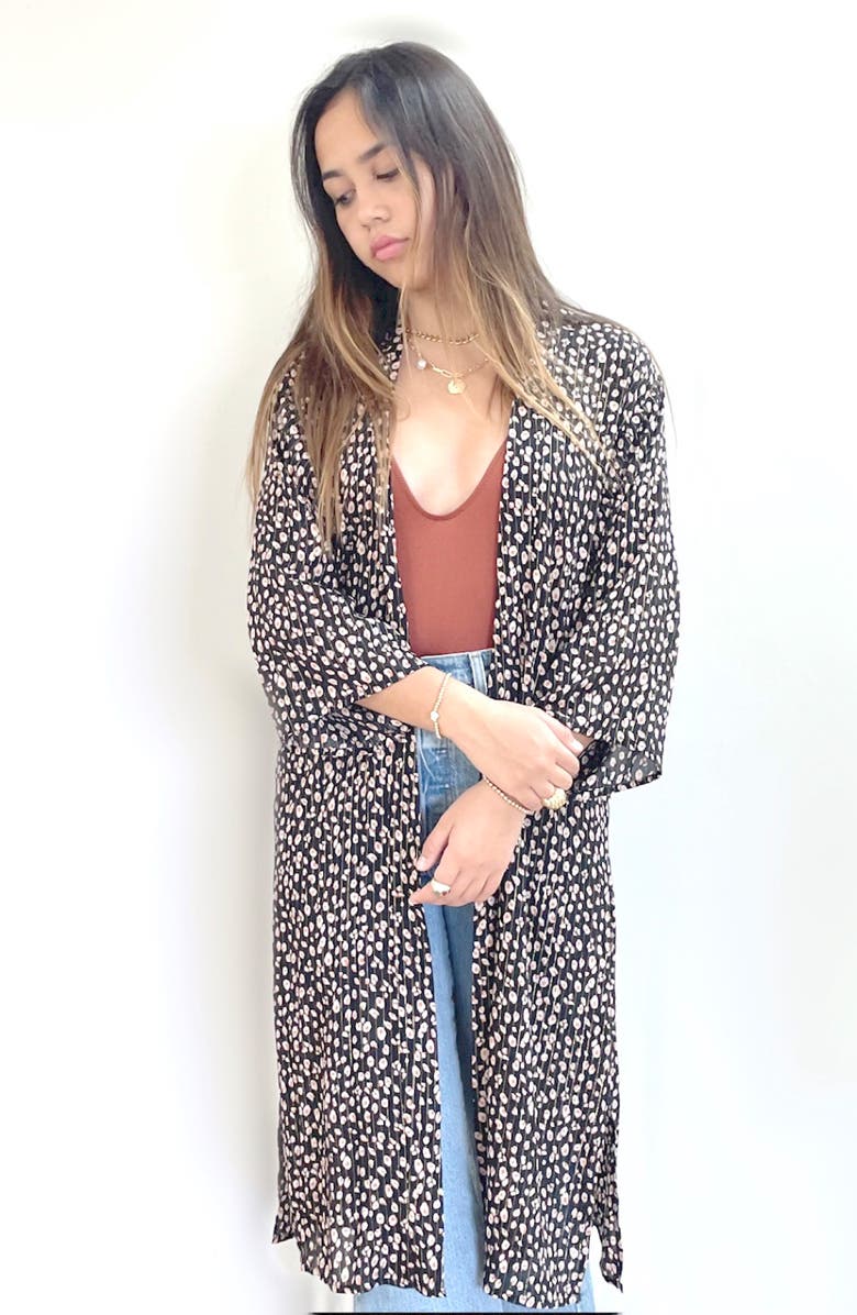 Mali + Lili Open Front Caftan Duster, Alternate, color, 