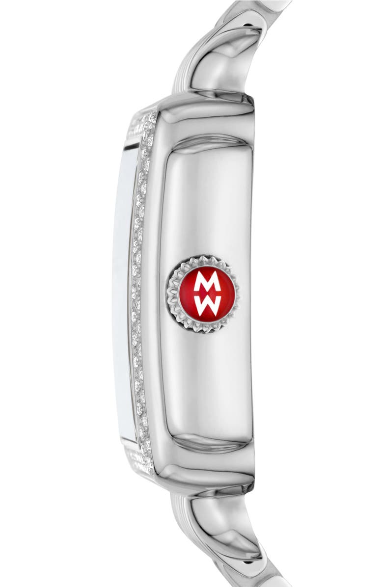 MICHELE Deco Madison Diamond Bracelet Watch, 34 x 36mm, Alternate, color, 