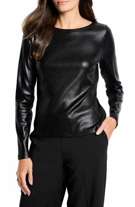 NIC+ZOE Glazed Ribbed Boat Neck T-Shirt