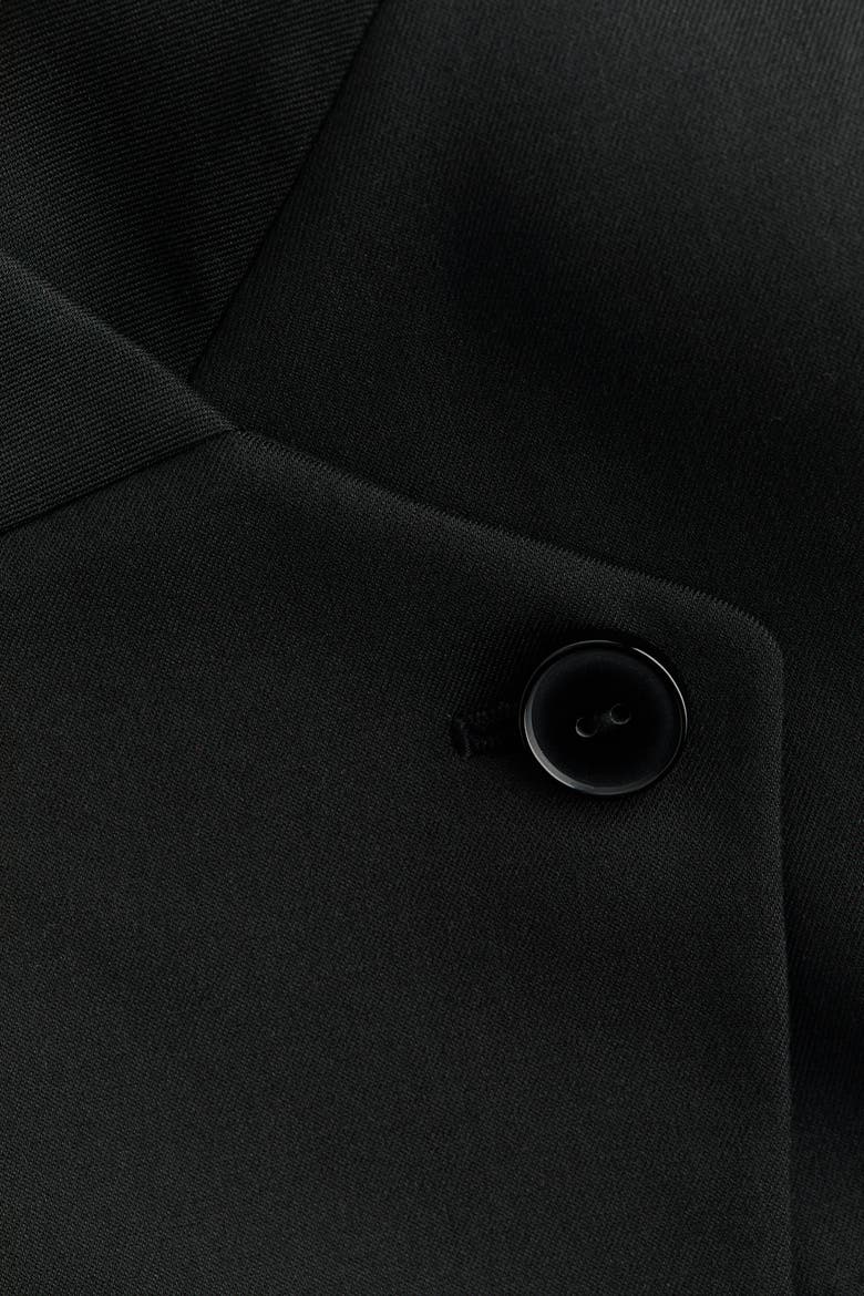 Oversized Single-Breasted Jacket, Alternate, color, Black