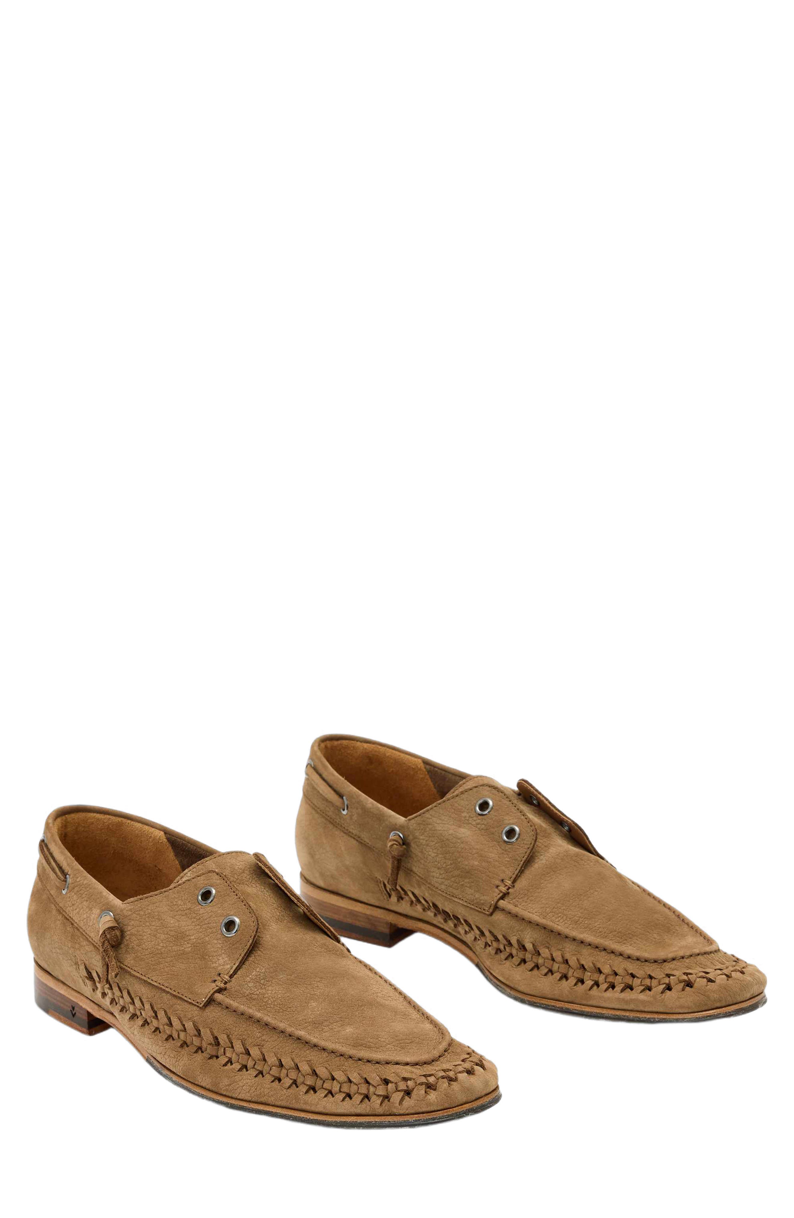 John Varvatos Merida Boat Shoe, Main, color, Wood Brown