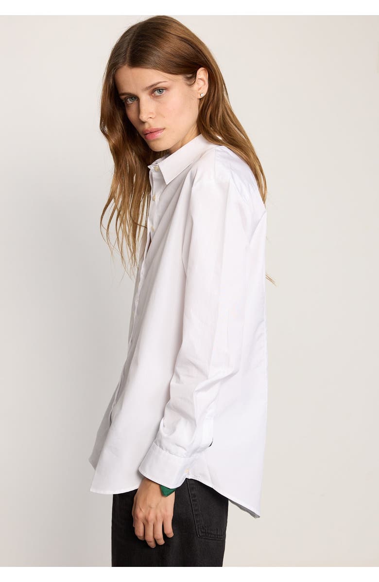 The Shirt by Rochelle Behrens The Boyfriend Shirt, Alternate, color, White Poplin