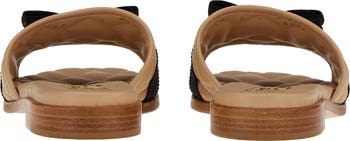 Vara Bow Quilted Slide Sandal