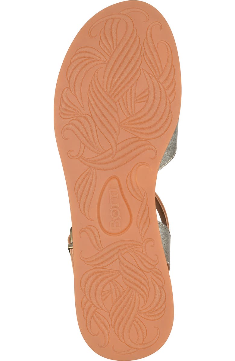 Børn Cannes Platform Sandal, Alternate, color, Light Gold Metallic