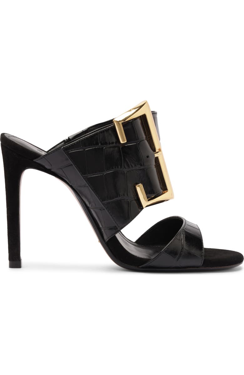 Schutz Beatrix Slide Sandal, Alternate, color, Black