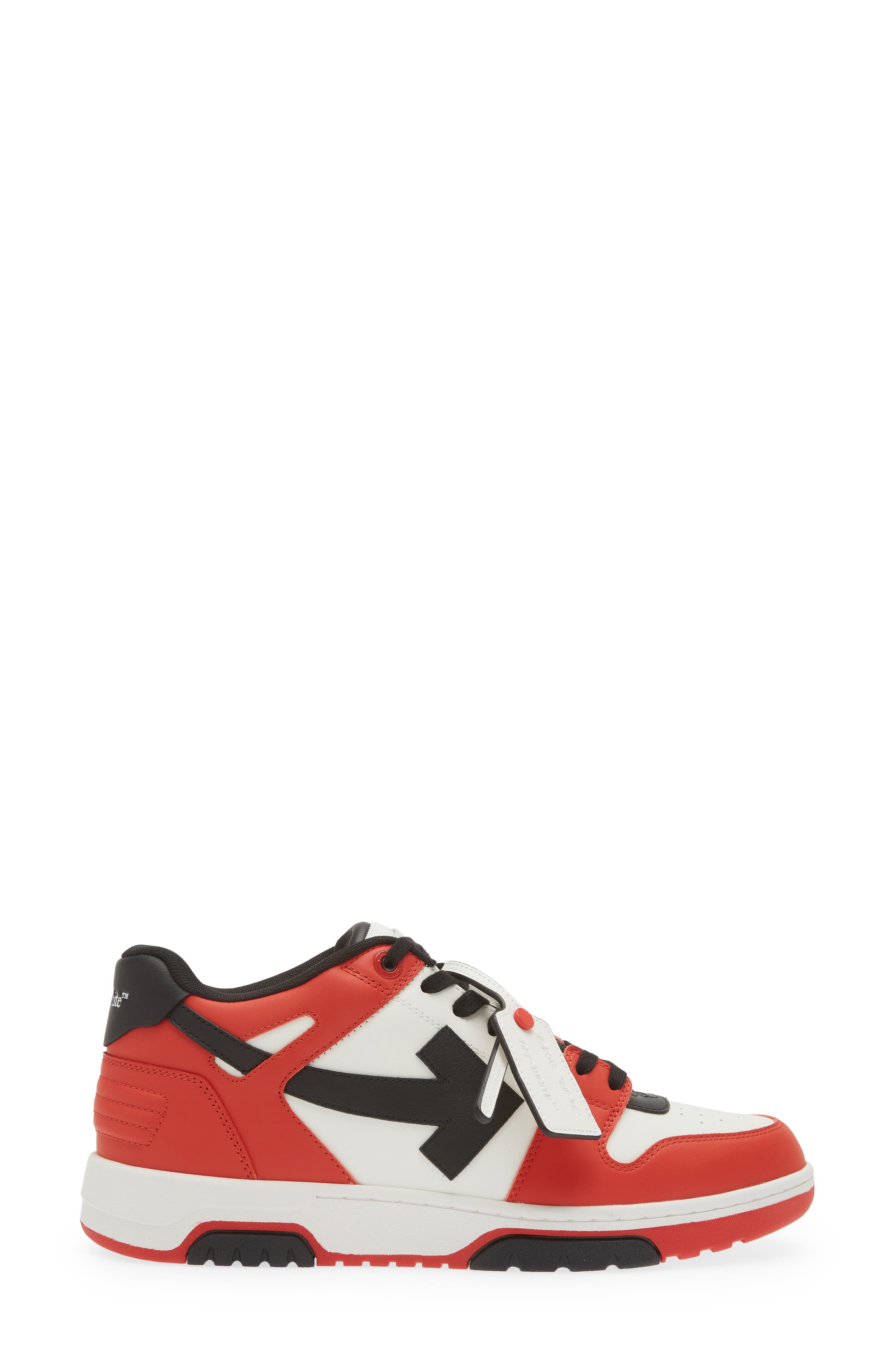 Off-White Out of Office Low Top Sneaker, Alternate, color, Red Black