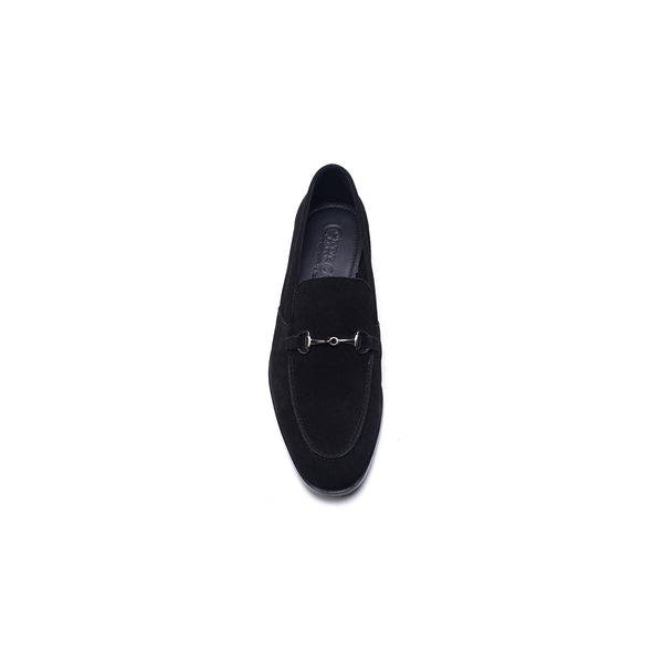 CARLOS SANTANA Louis Bit Loafer, Alternate, color, Black Suede