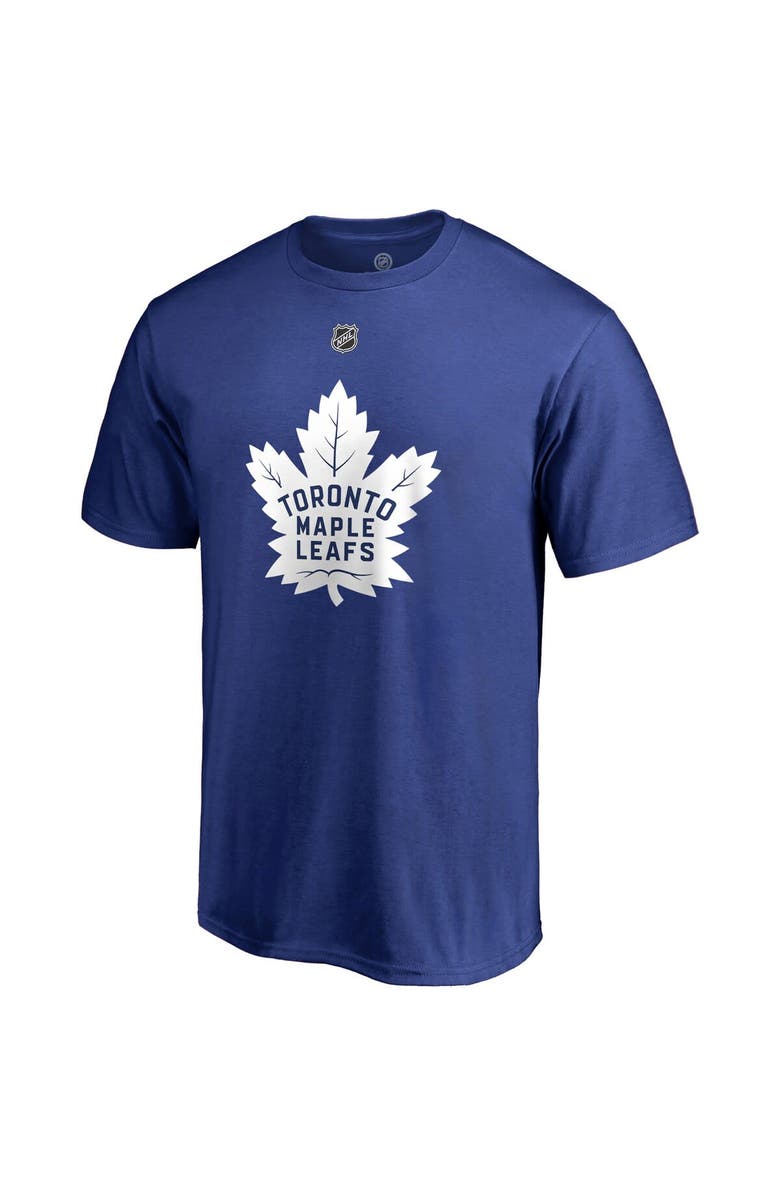 FANATICS Men's Fanatics Branded Auston Matthews Blue Toronto Maple Leafs Team Authentic Stack Name & Number T-Shirt, Alternate, color,