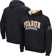 COLOSSEUM Men's Colosseum Black Purdue Boilermakers Double Arch Pullover Hoodie