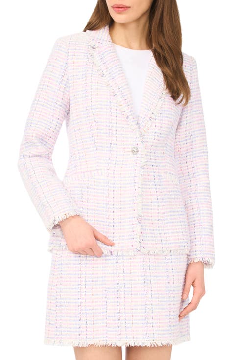 Frayed Edge Tweed Blazer
