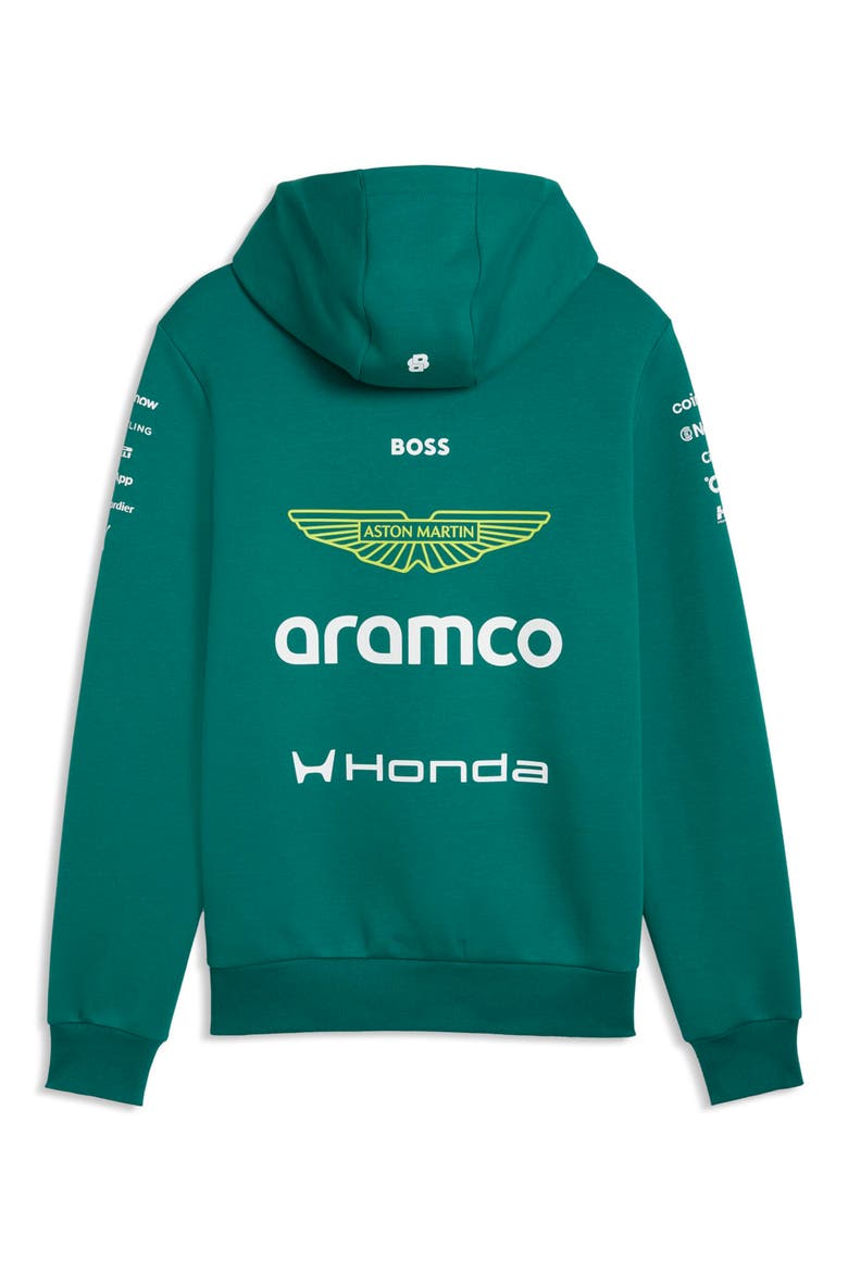 x AMF1 Replica Performance Graphic Hoodie, Alternate, color, GREEN LUX