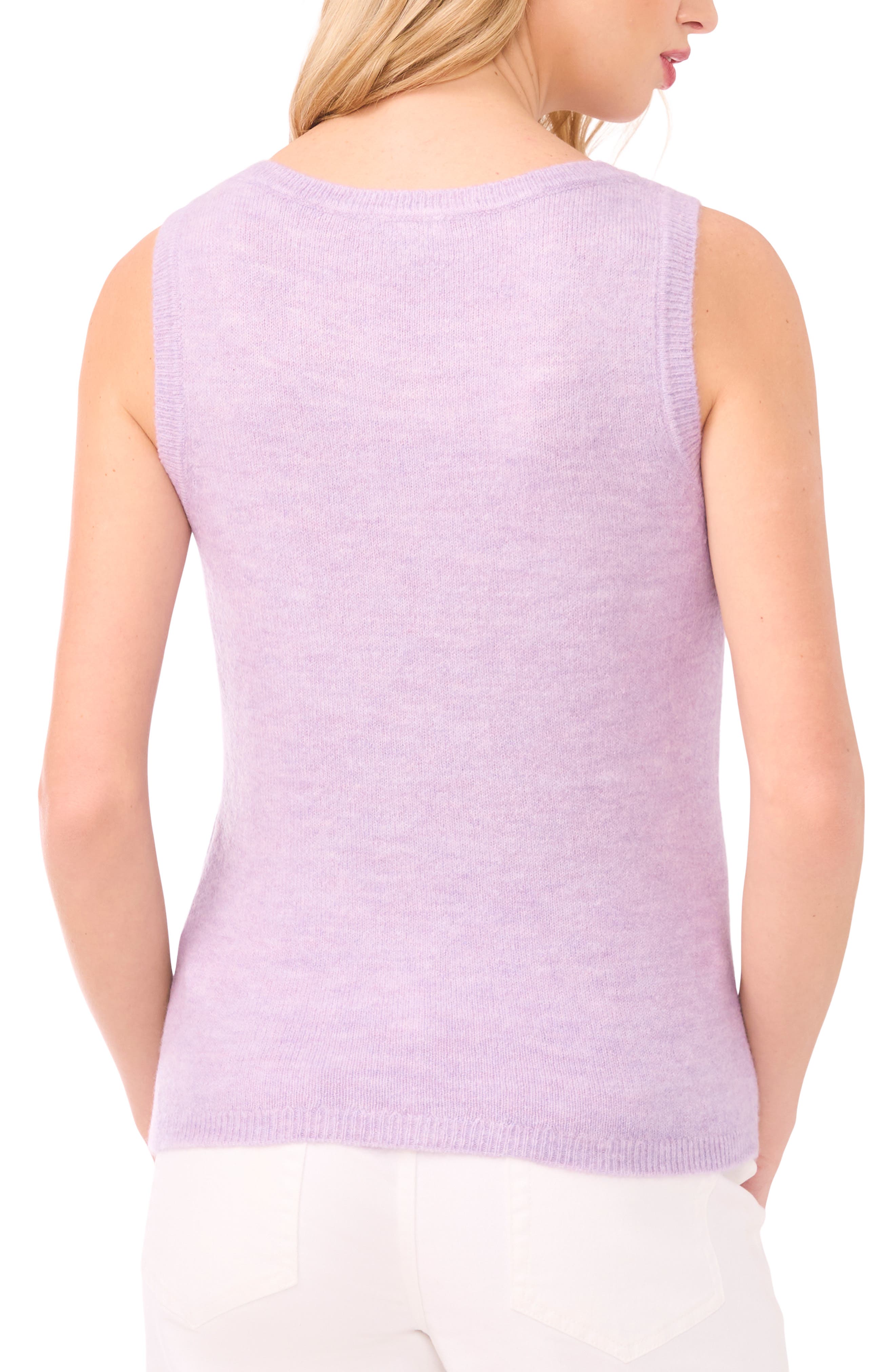 Scoop Neck Sleeveless Sweater - image 2