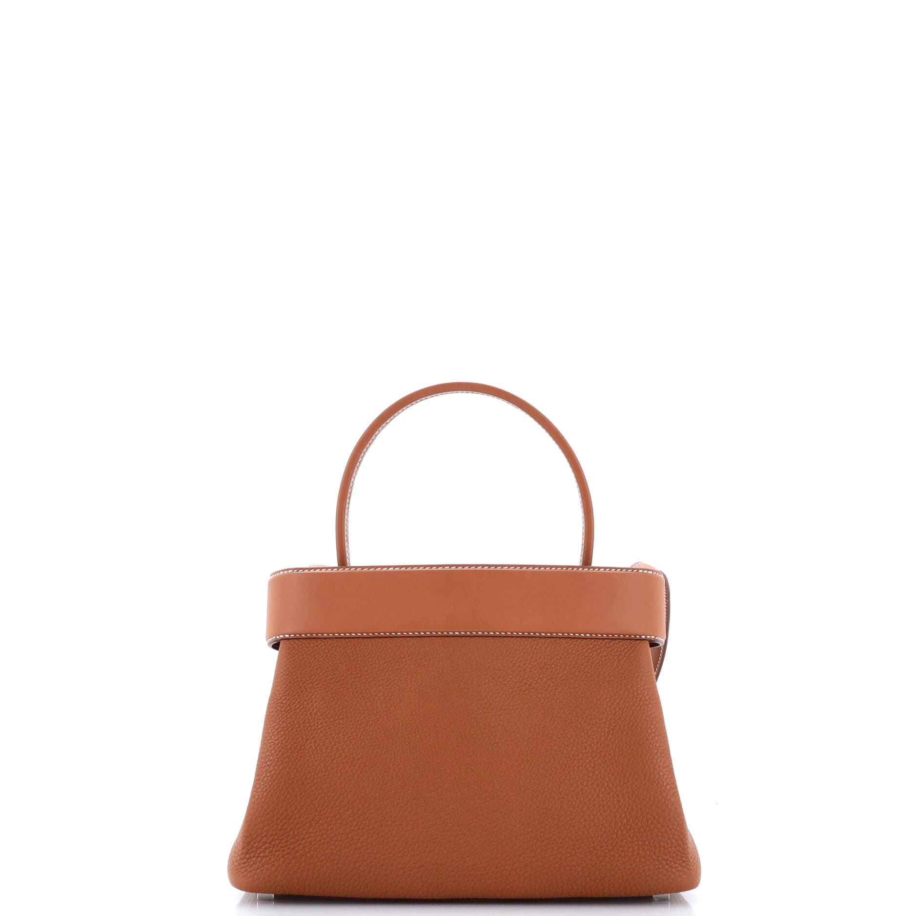 Pre-Owned Hermes Medor Handbag Togo, Alternate, color, Gold