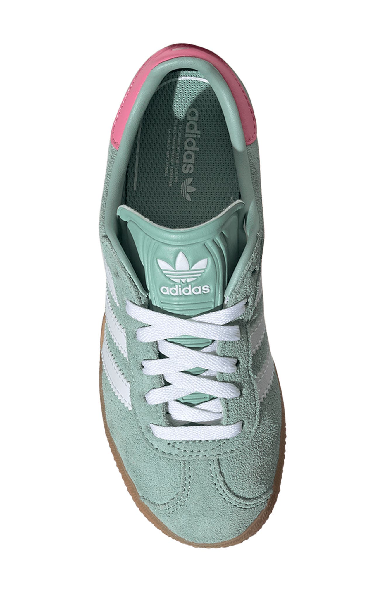 adidas Kids' Gazelle Low Top Sneaker, Alternate, color, Hazgrn/Ftw