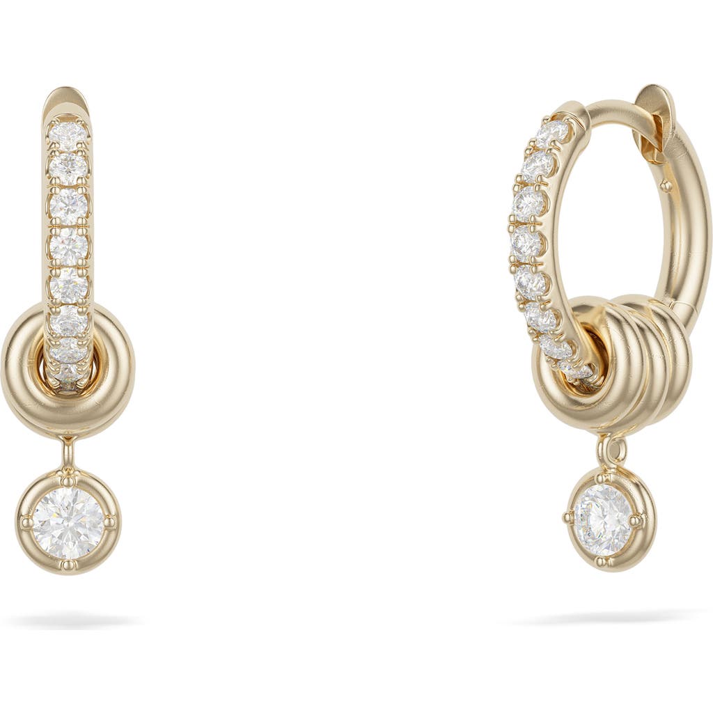 Spinelli Kilcollin Zahra 18k Yellow Gold And Diamond Pave Earrings In Gold