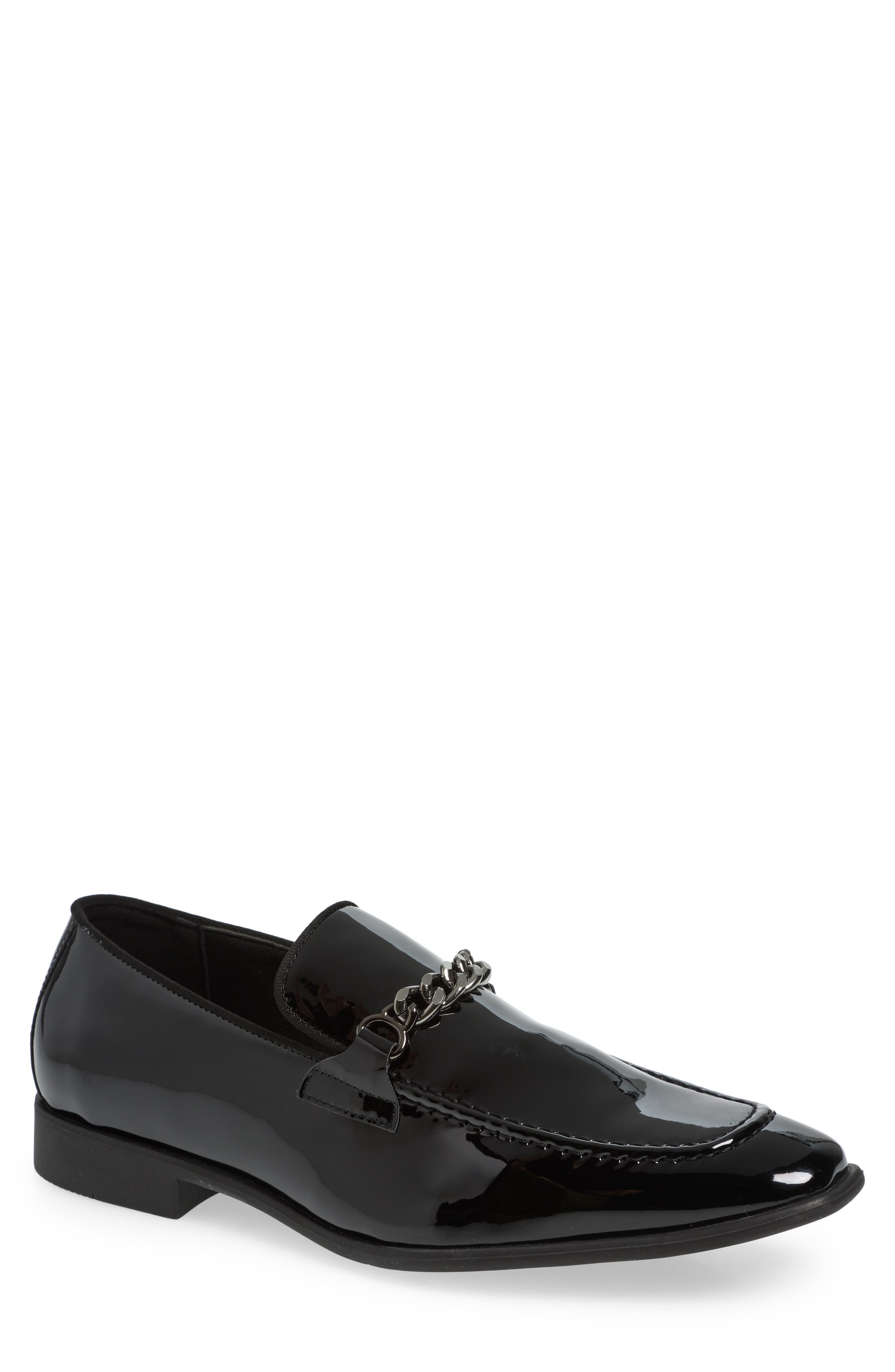 Abound Soren Chain Patent Loafer, Main, color, Black Patent