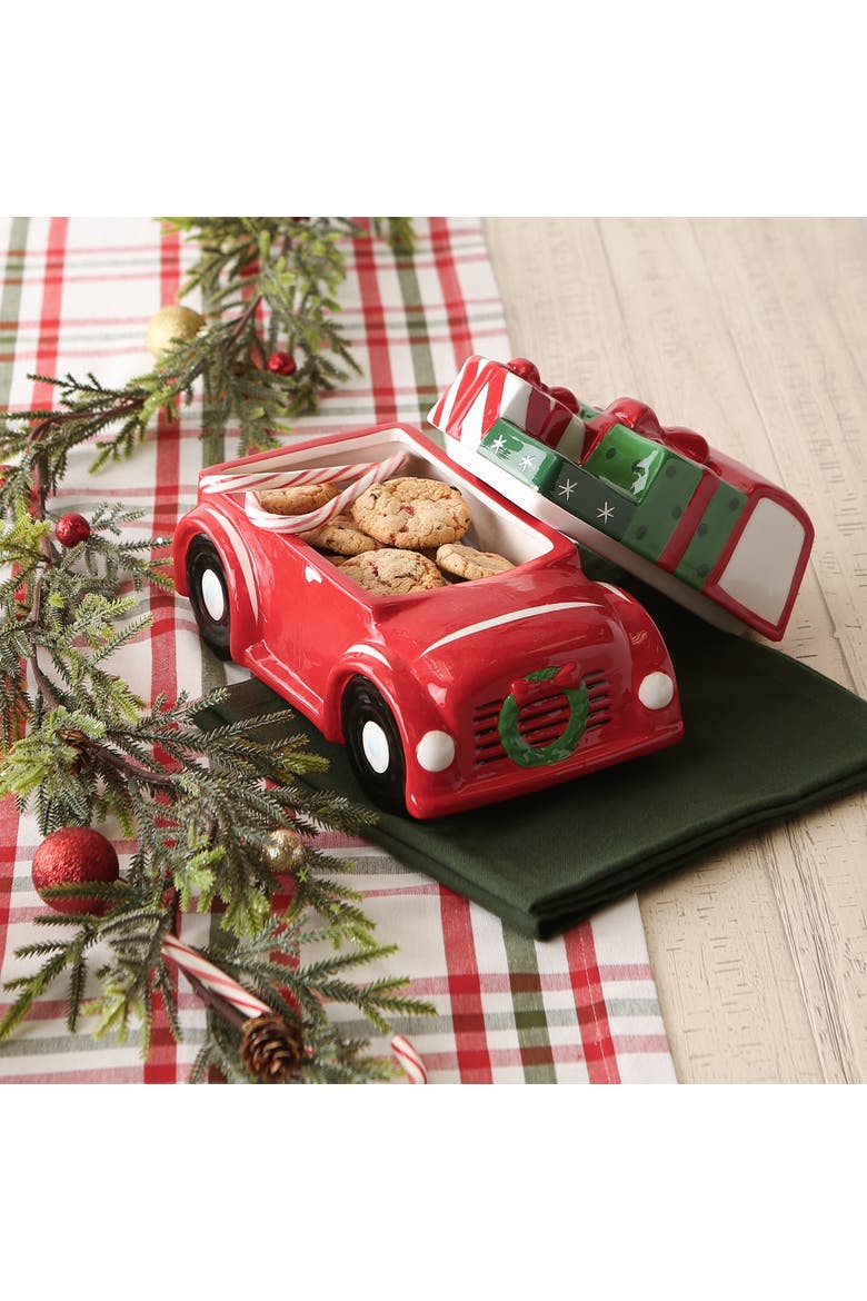 Christmas Truck Cookie Jar, Alternate, color, Christmas Truck