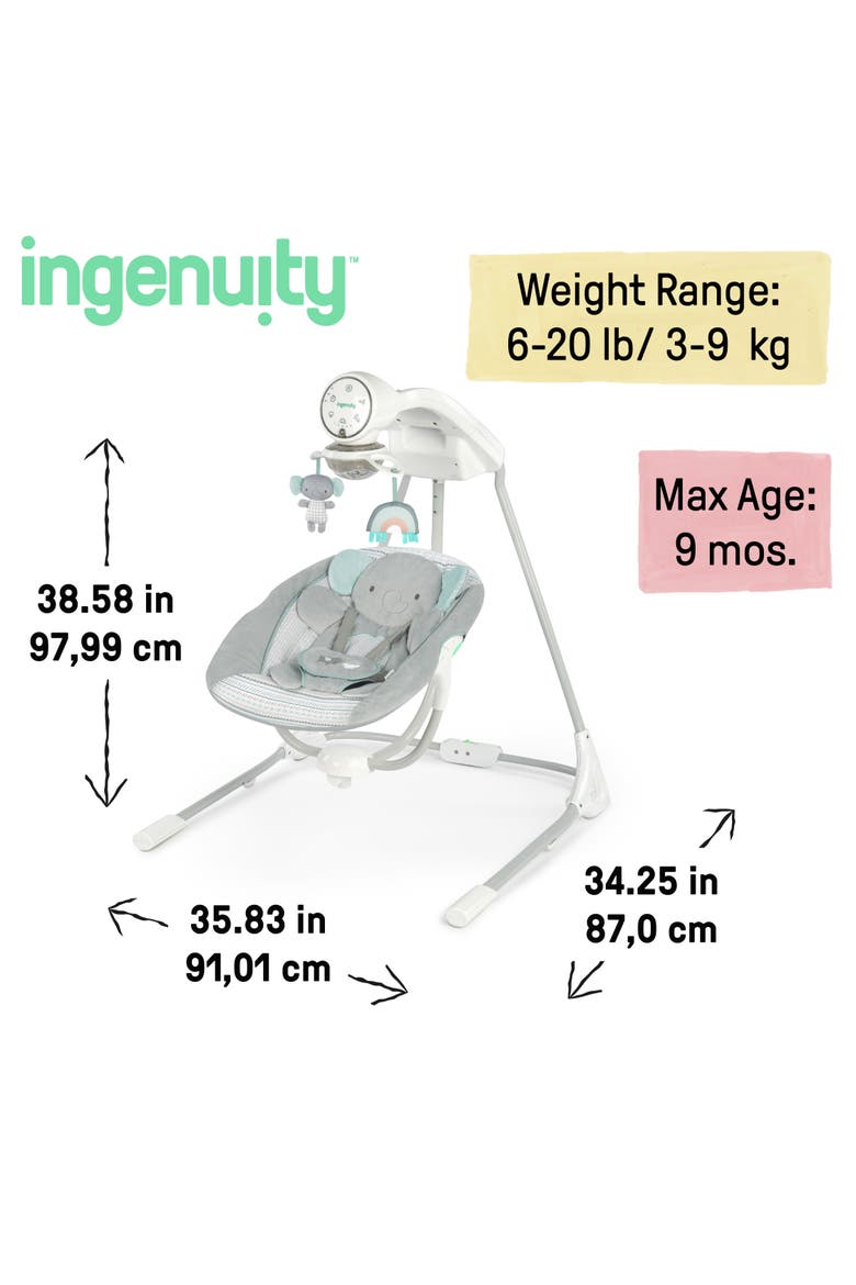 InLighten Soothing Swing, Alternate, color, Grey