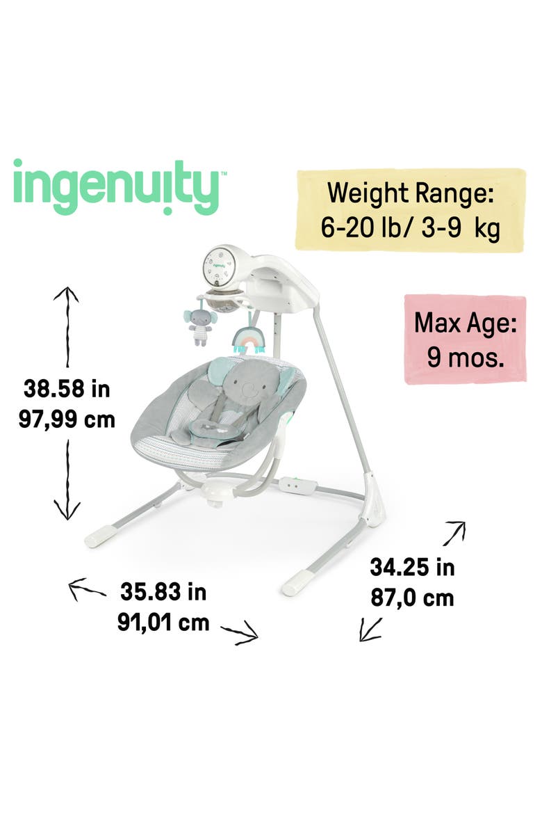 INGENUITY InLighten Soothing Swing, Alternate, color, Grey