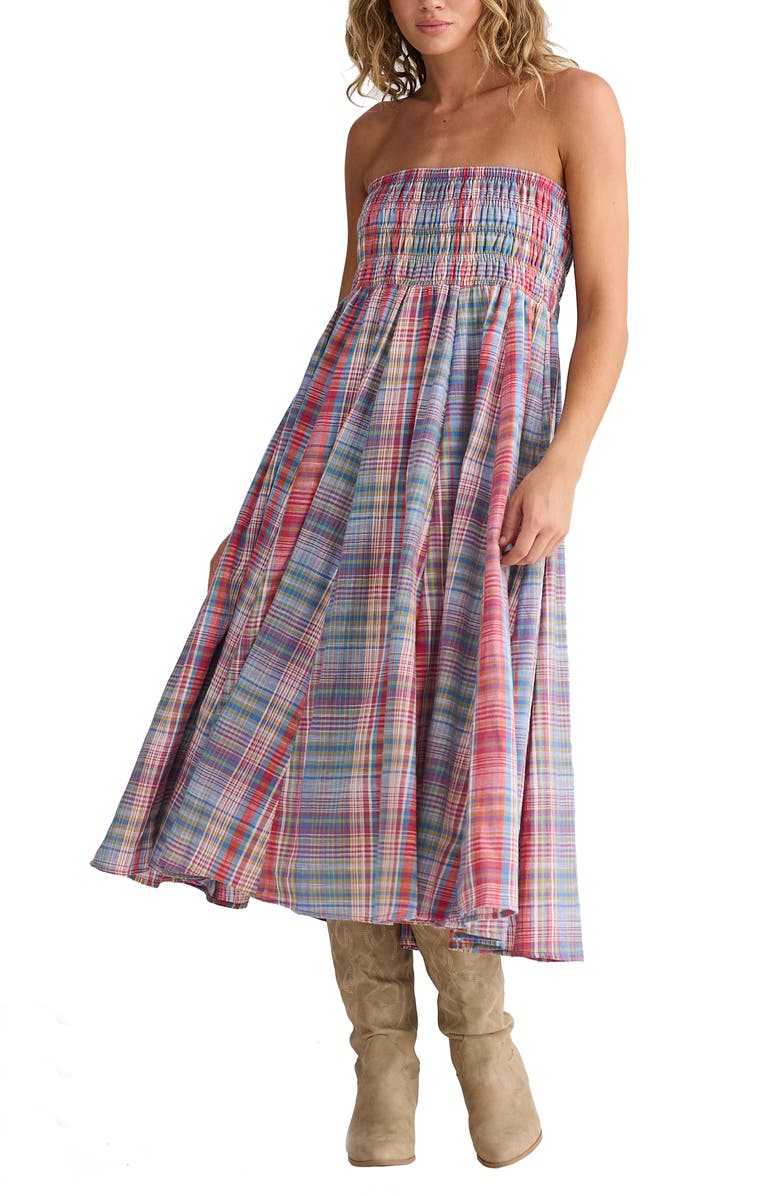 Talisman the Label Balmoral Plaid Convertible Skirt Dress, Alternate, color, Picnic Check