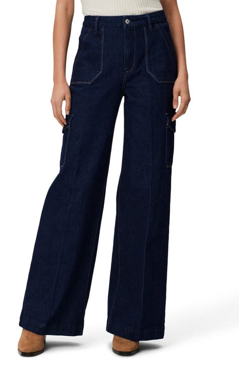 Harper High Waist Wide Leg Cargo Jeans (Raelynn)