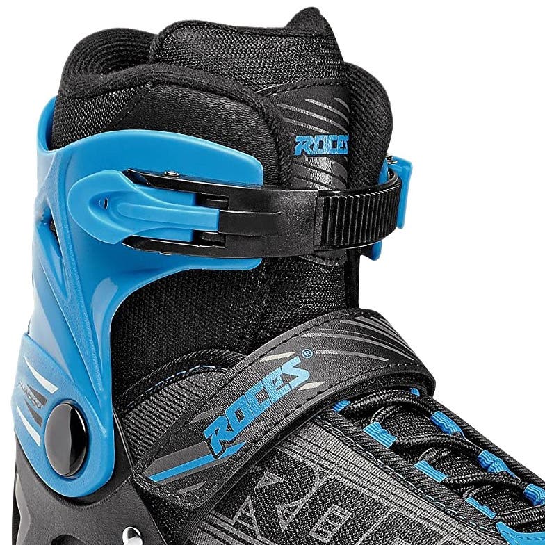 Roces Quaddy Adjustable Boys Roller Skates, Alternate, color, Black/Astro Blue