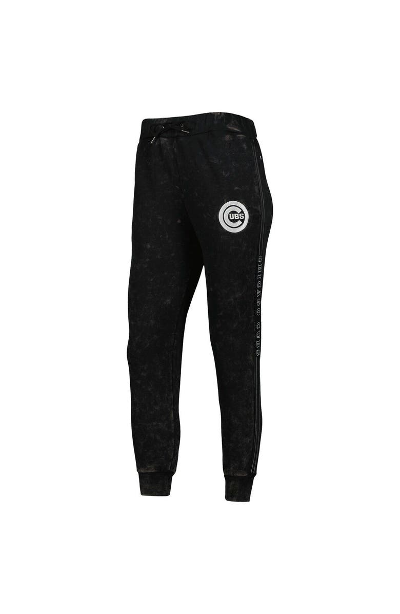 THE WILD COLLECTIVE Women's The Wild Collective Black Chicago Cubs Marble Jogger Pants, Alternate, color, Black