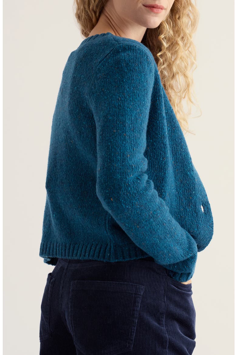 Dawson Pick Merino Wool Blend Cardigan, Alternate, color, RAINCLOUD
