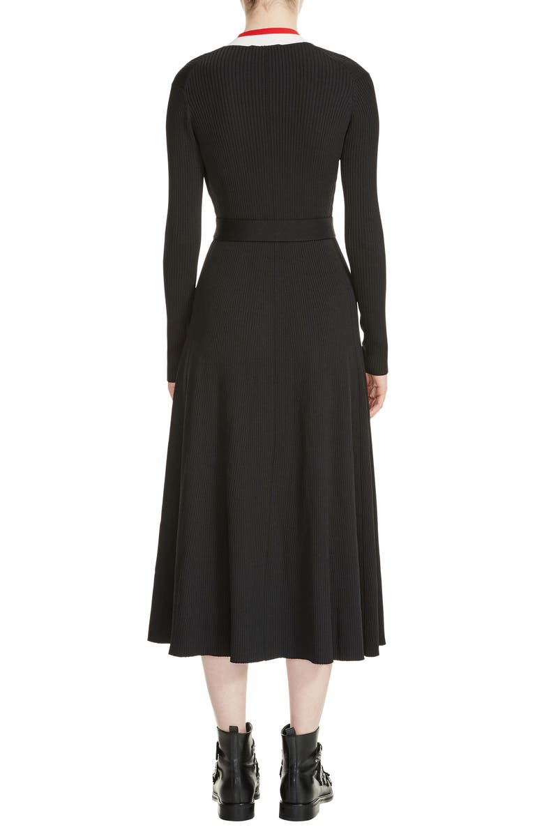 maje Rosiana Wrap Midi Dress, Alternate, color, 