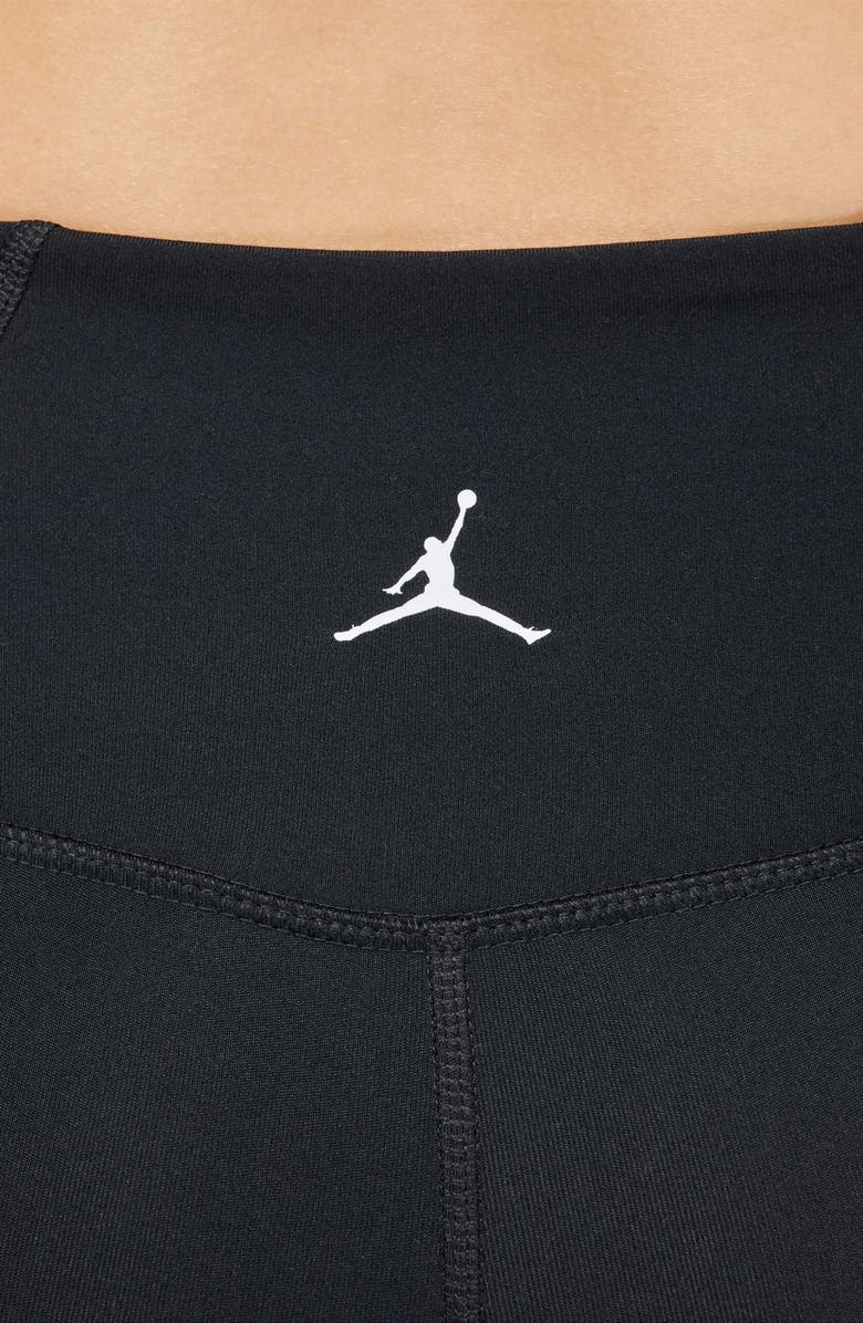 Jordan High Waist Bike Shorts, Alternate, color, Black/ White